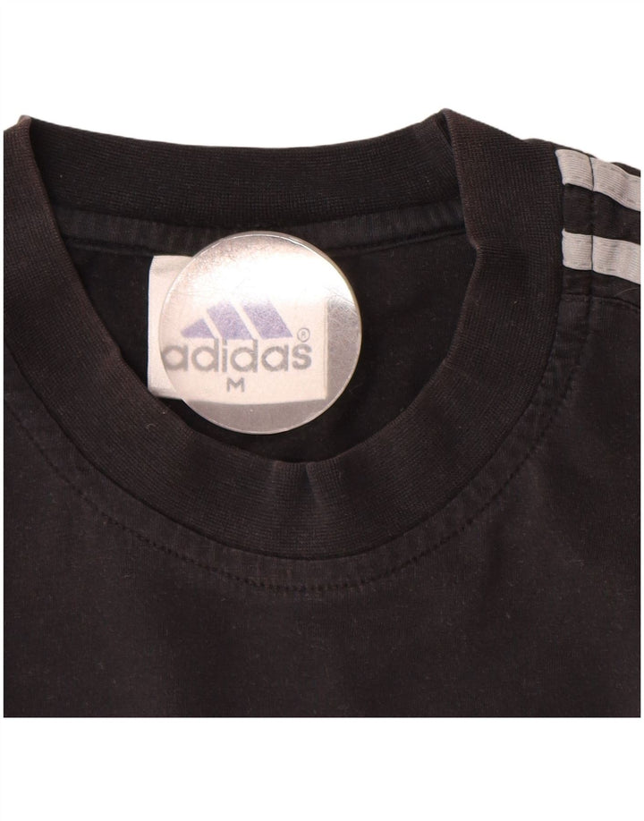Adidas Herren T-Shirt Top Medium Schwarz Baumwolle