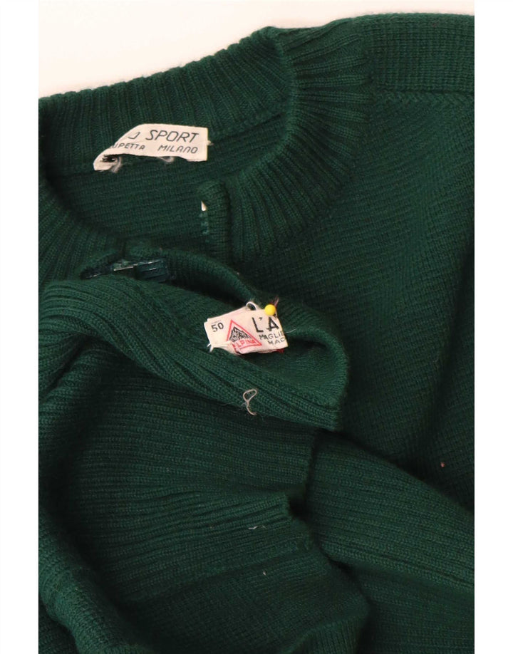 L'ALPINA Herren Strickjacke Pullover IT 50 Mittelgrün