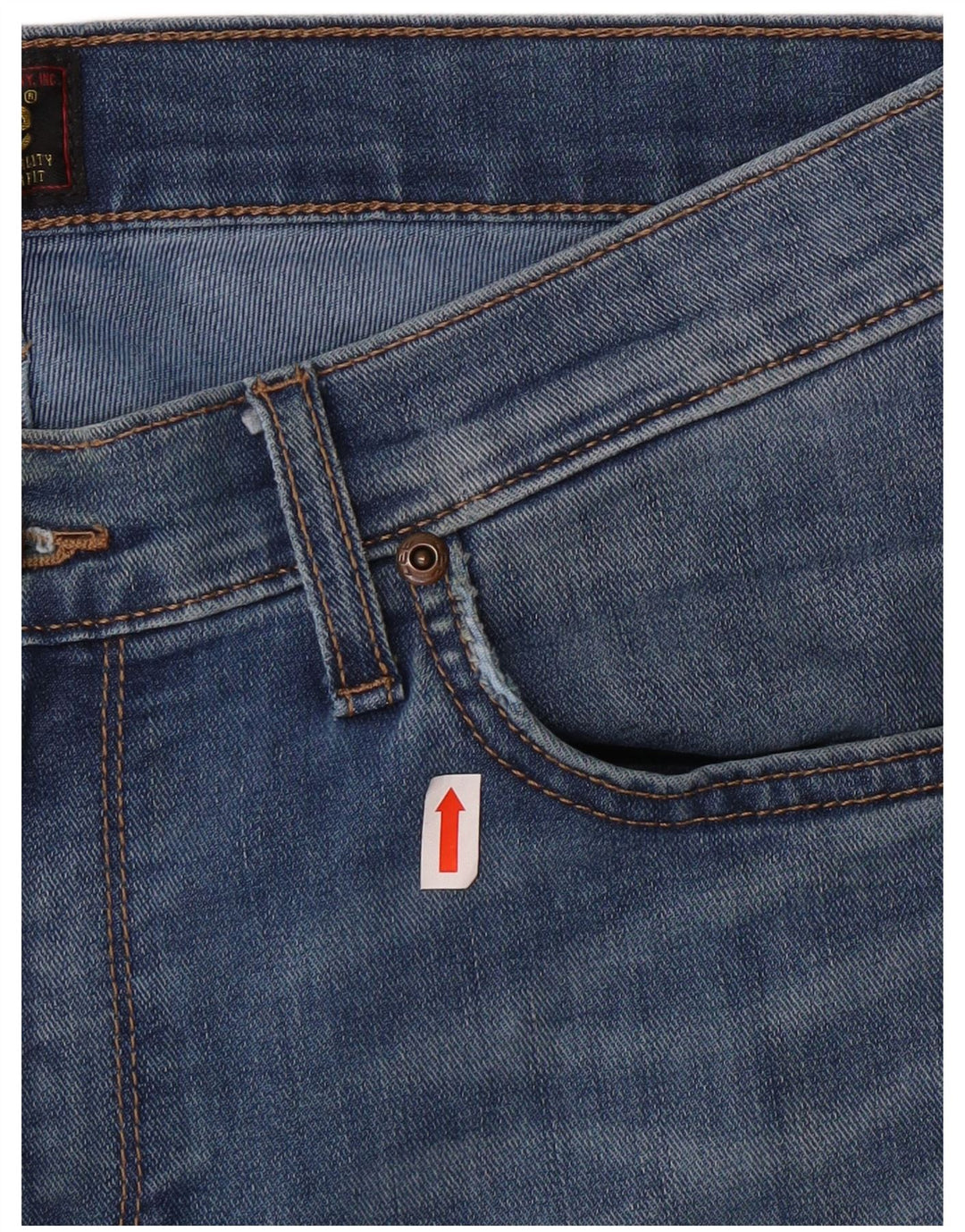 Lee Damen Rider Slim Jeans W30 L34 Blaue Baumwolle
