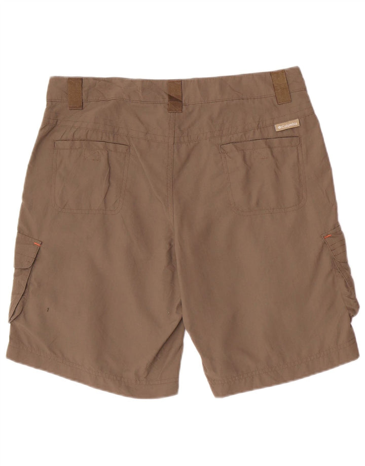 Columbia Damen Cargoshorts UK 16 Large W34 Beige Nylon