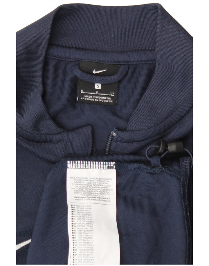 Nike Herren-Trainingsanzugoberteil, Jacke, Größe S, Marineblau, Polyester, Sport