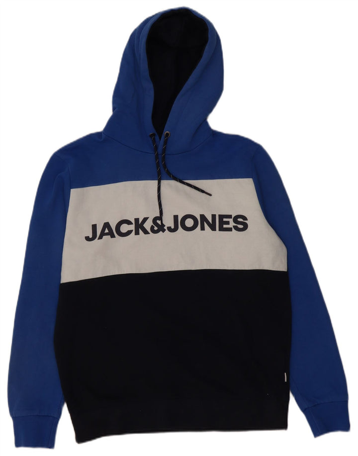 Jack & Jones Herren-Kapuzenpullover mit Grafik, mittelgroß, mehrfarbig, Farbblock