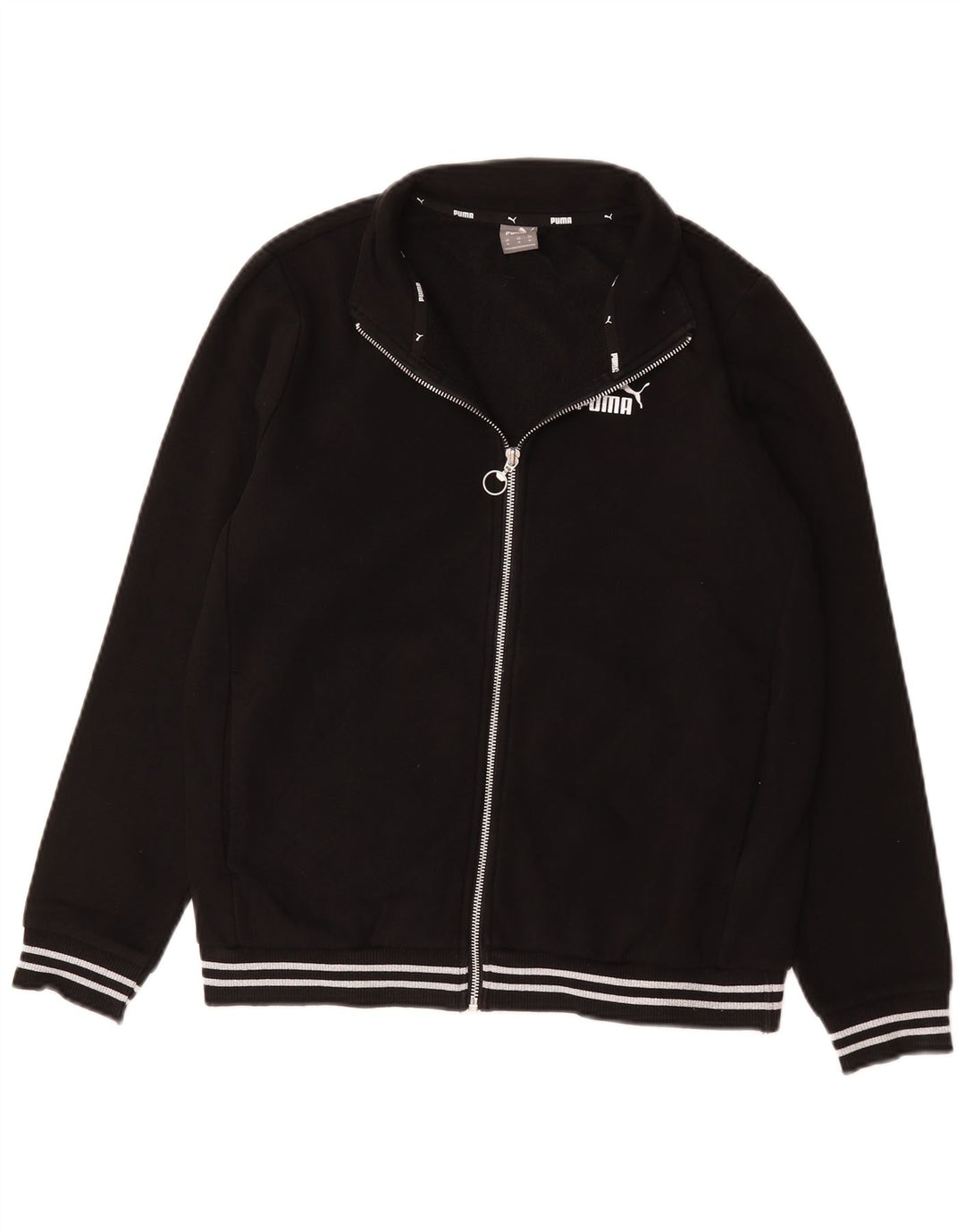 Puma Herren-Trainingsanzug-Top-Jacke, mittelschwarz, Baumwolle