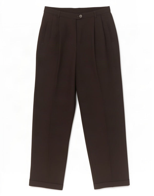 Marks & Spencer Damen Anzughose mit hoher Taille, UK 14, Größe L, W28, L31, Schwarz