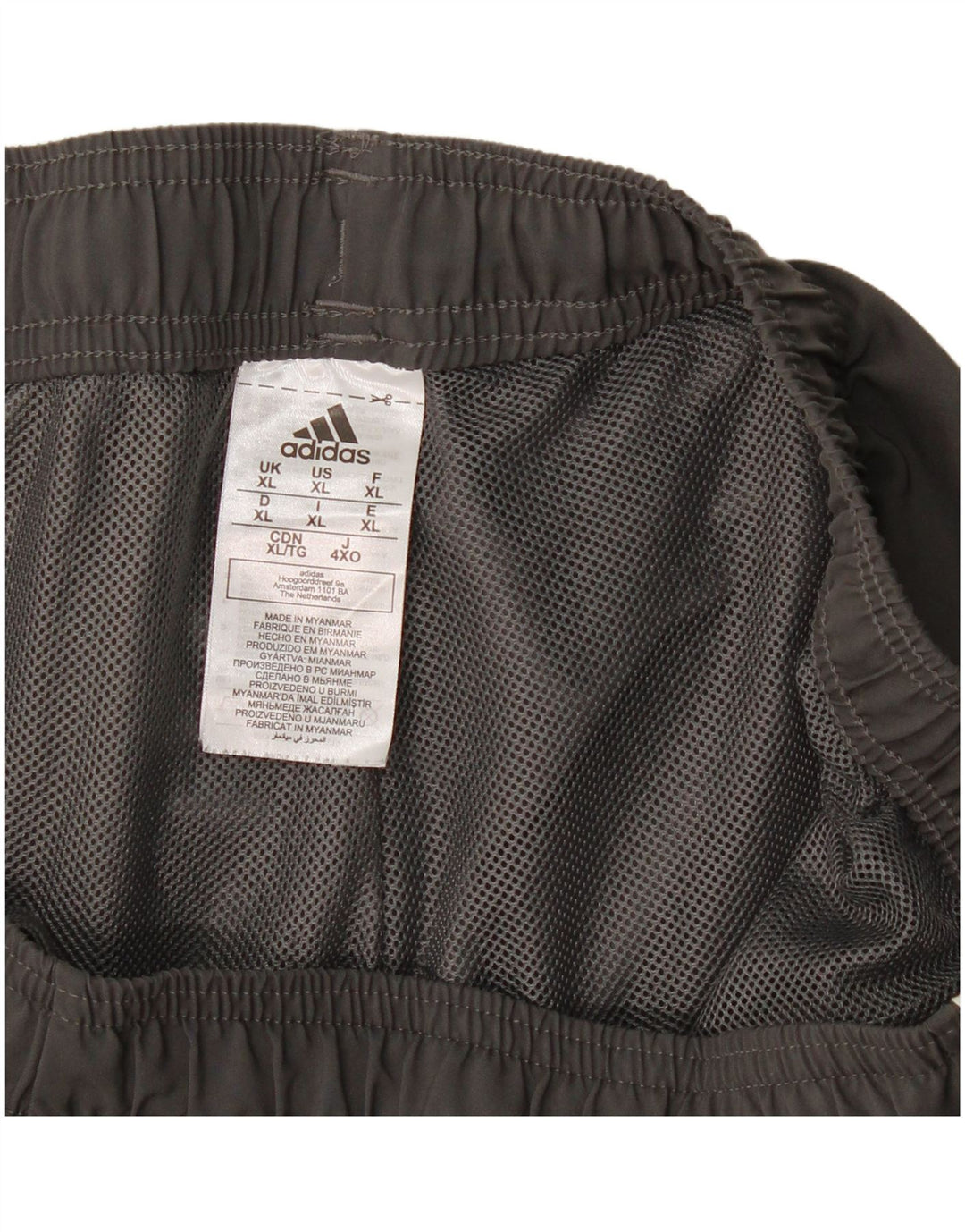 Adidas Herren Sport Shorts XL Grau Polyester