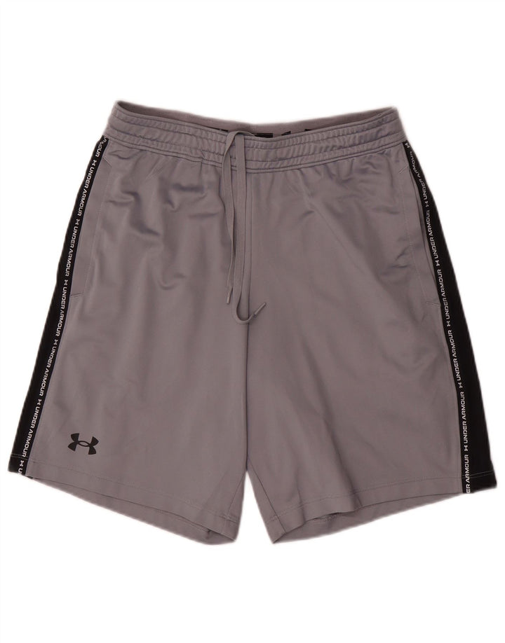 Under Armour Herren Graphic Sport Shorts Mittelgraues Colourblock-Polyester