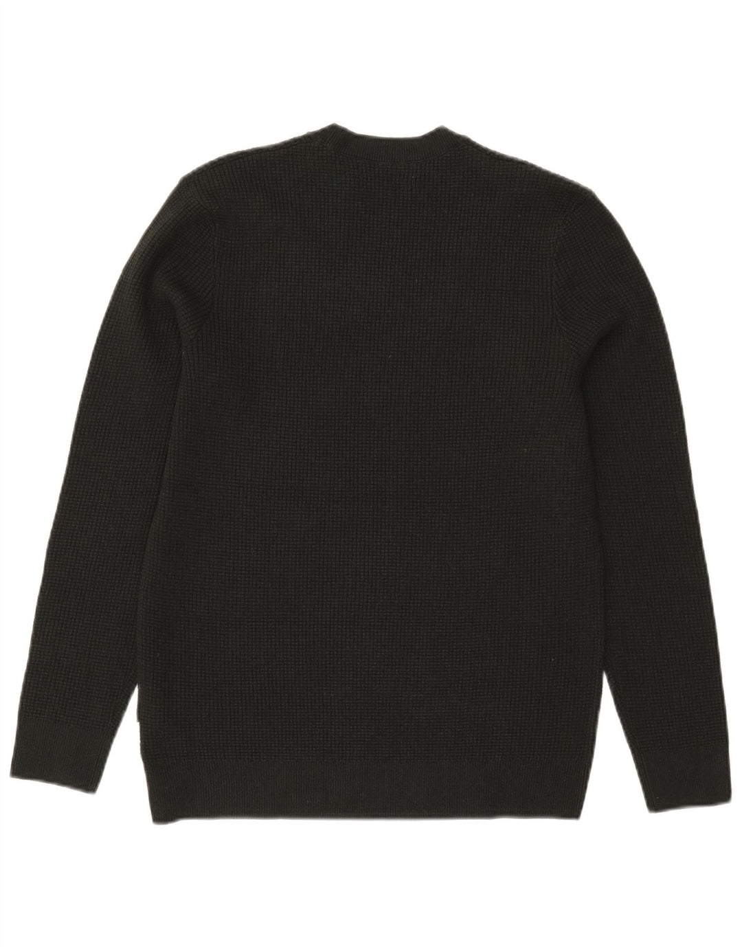 Marks & Spencer Herren-Pullover mit Rundhalsausschnitt, Größe S, Khaki, Polyester