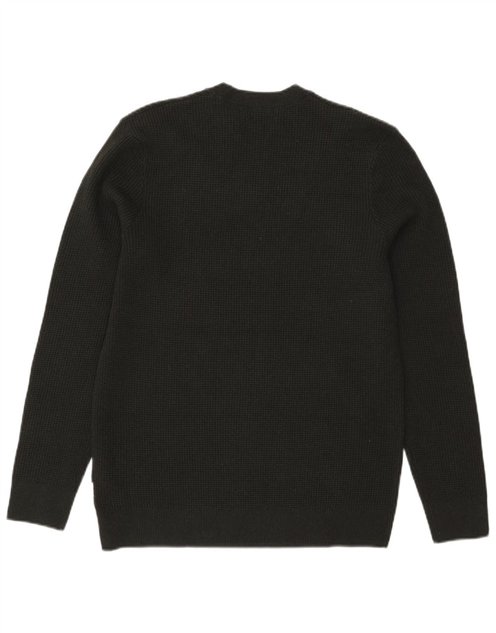 Marks & Spencer Herren-Pullover mit Rundhalsausschnitt, Größe S, Khaki, Polyester
