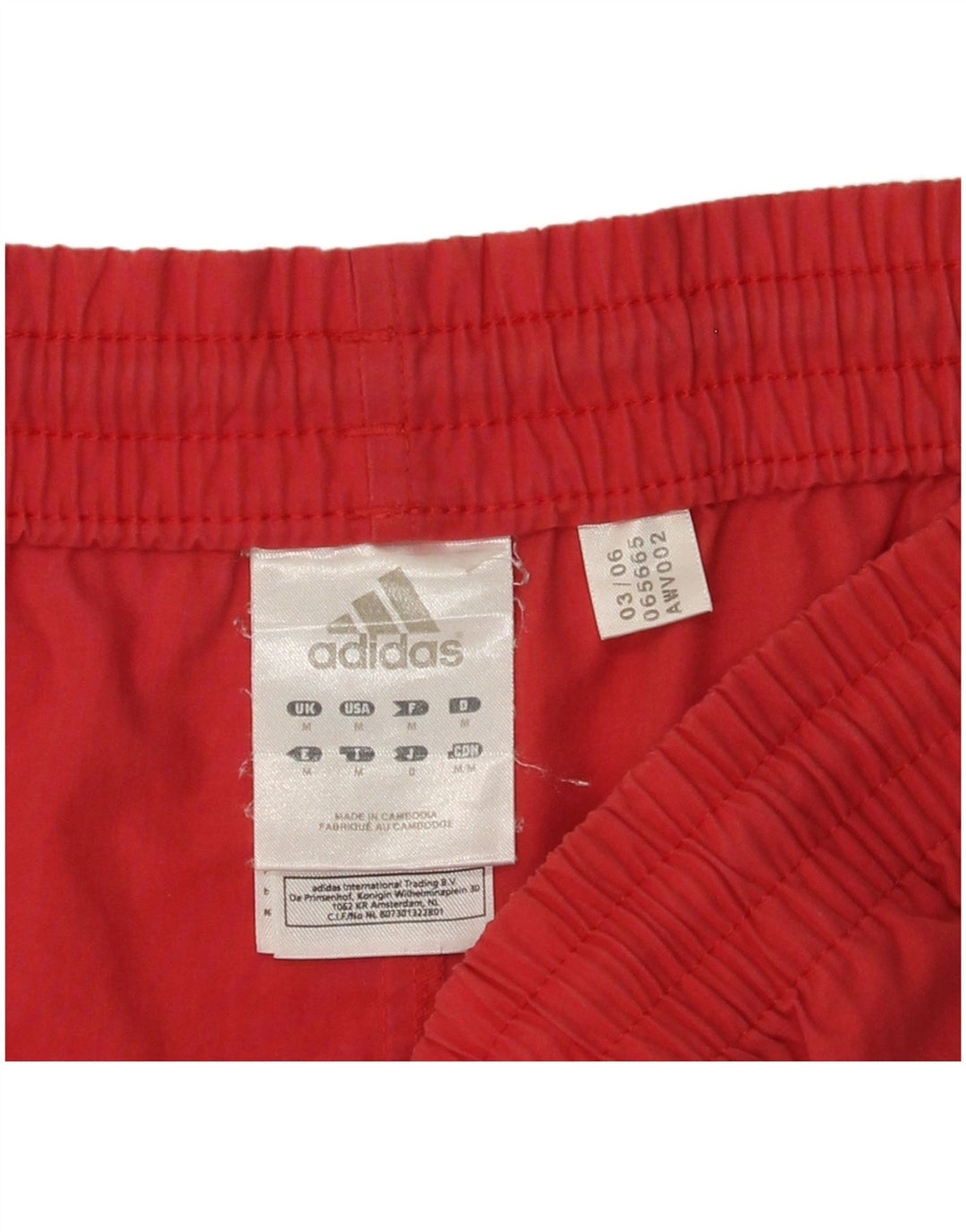 ADIDAS Herren Sportshorts Mittelrotes Polyester