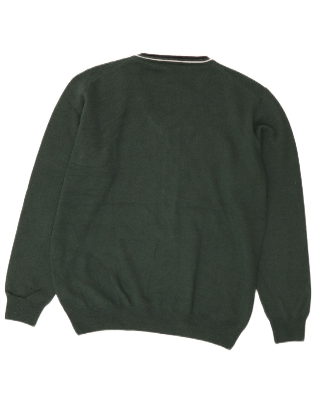 Fred Perry Jungen-Pullover mit V-Ausschnitt, 15–16 Jahre, grüne Wolle