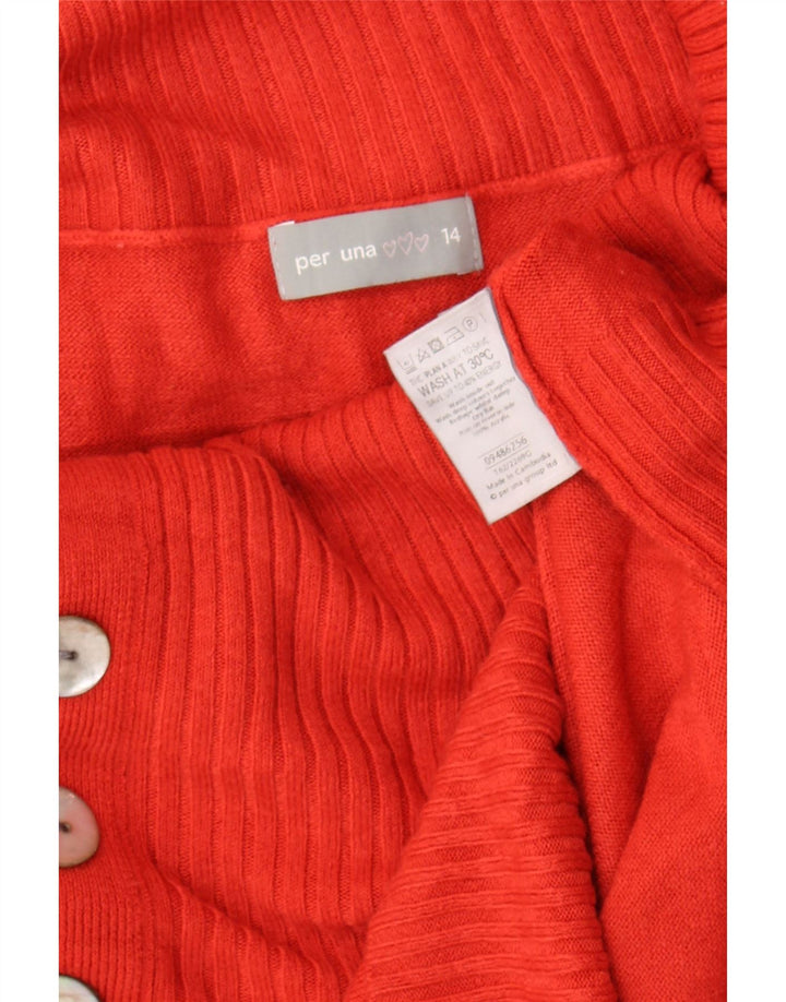 Per Una Damen-Pullover mit Rollkragen, UK 14, Mittelorange, Acryl