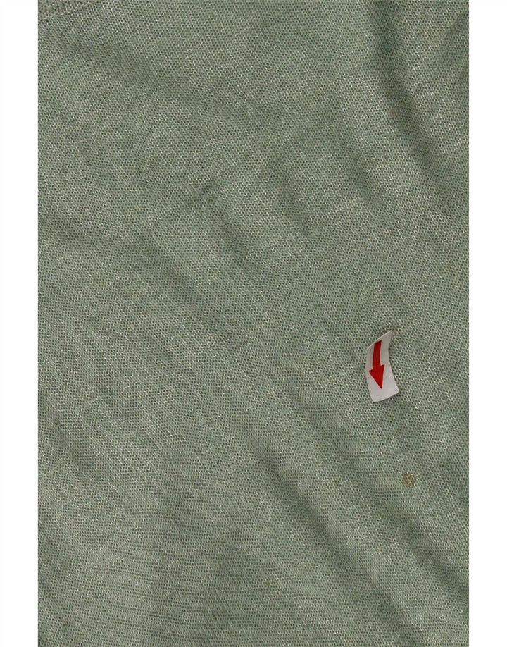 Zara Damen-Pullover mit U-Boot-Ausschnitt, Gr. 14, Mittelgrün