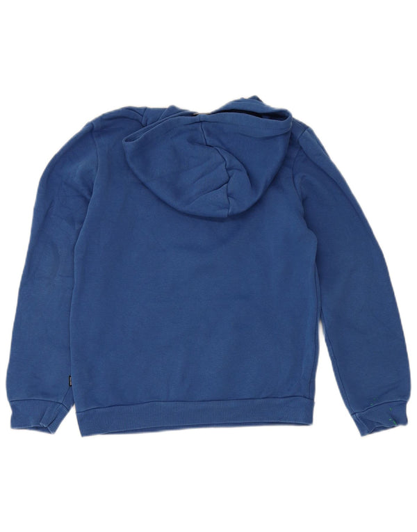 Puma Kapuzenpullover mit Grafik für Jungen, 11–12 Jahre, blaue Baumwolle