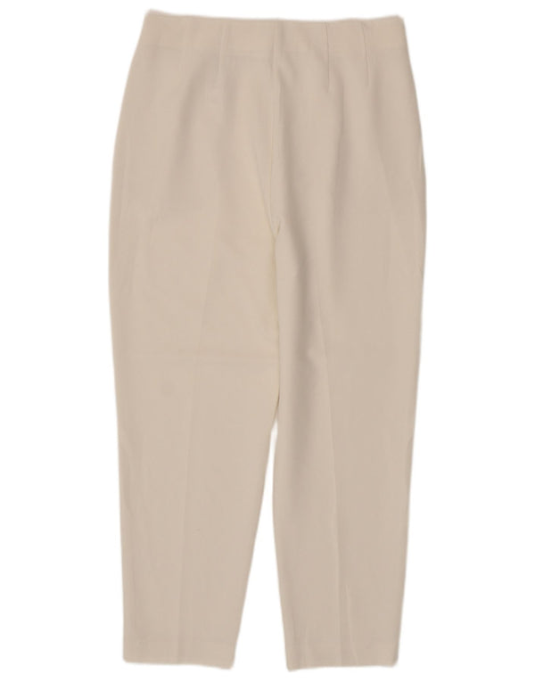 Marks & Spencer Damen Slim Cropped-Hose UK 12 Medium W30 L26 Off White