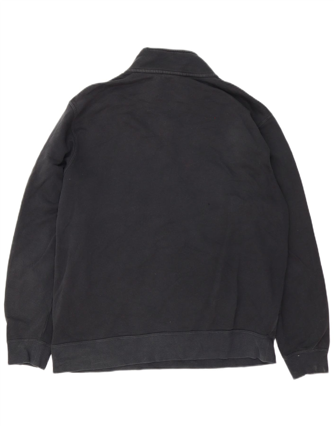 Nike Herren-Sweatshirt mit Reißverschluss am Hals, groß, aus schwarzer Baumwolle