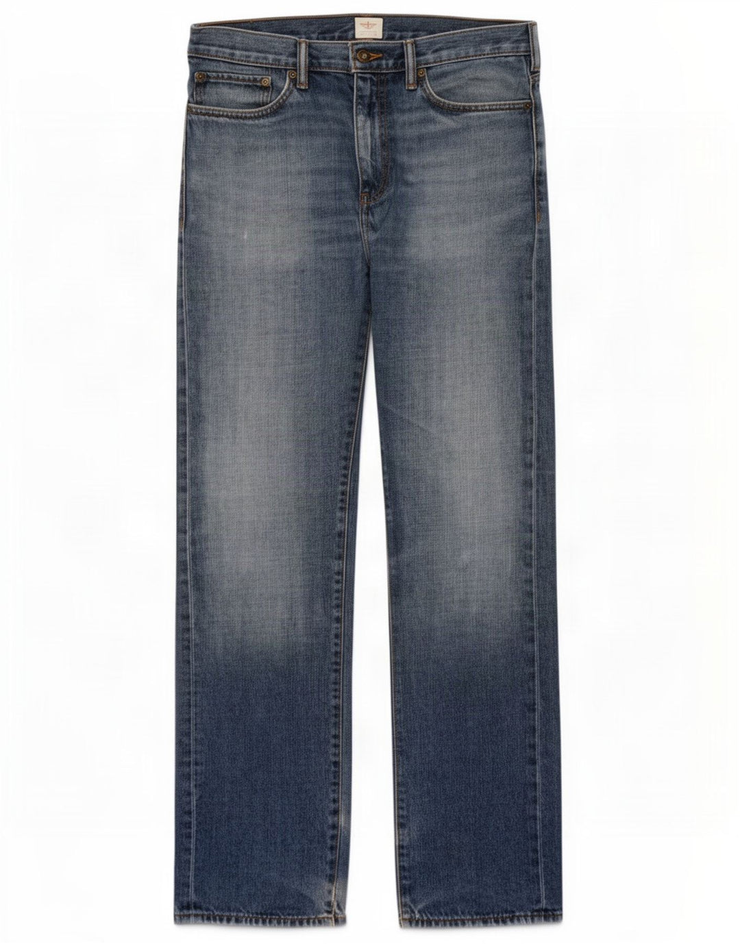 Dockers Herren Straight Jeans W34 L34 Blaue Baumwolle