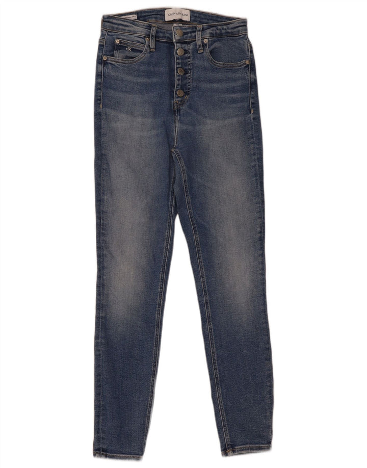 CALVIN KLEIN Damen Skinny Jeans W29 L28 Blau