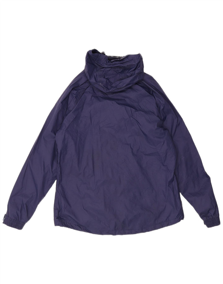 Mountain Warehouse Damen-Regenjacke mit Kapuze, UK 16, Größe L, marineblaues Nylon