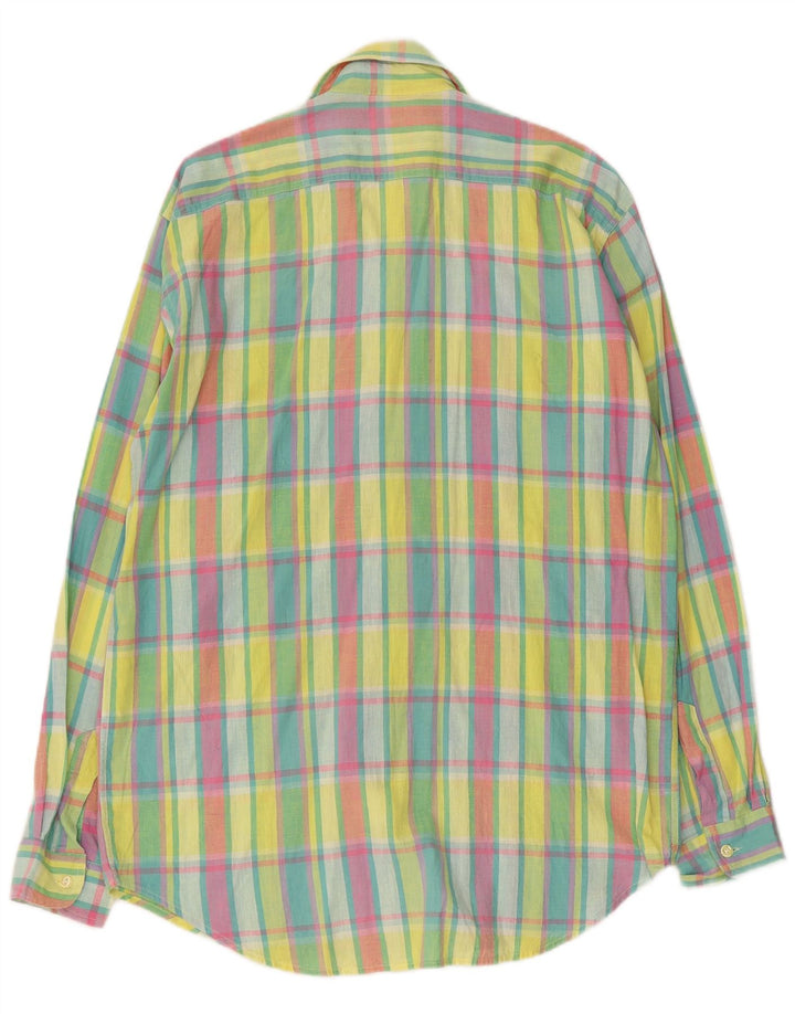 Borsalino Herren-Hemd, mittelgroß, mehrfarbig, kariert, Baumwolle