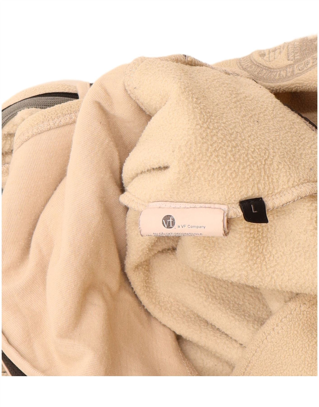 NAPAPIJRI Damen Fleecejacke UK 14 Large Beige Colourblock Polyester