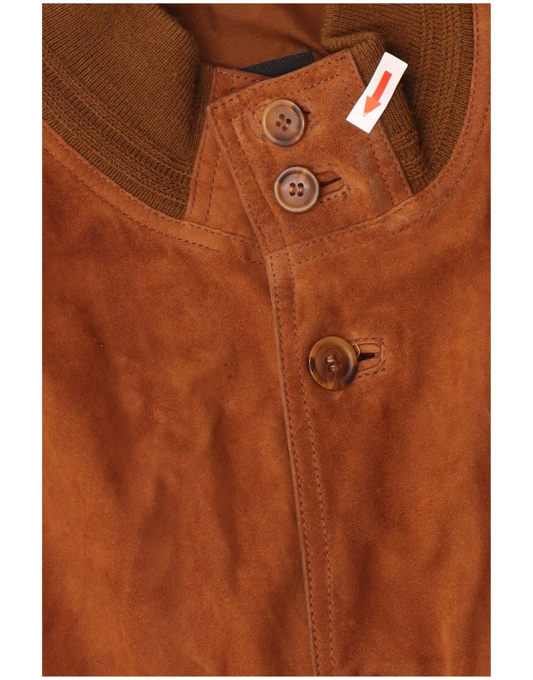 Vintage Herren Wildleder Bomberjacke IT 52 XL Braunes Leder Retro