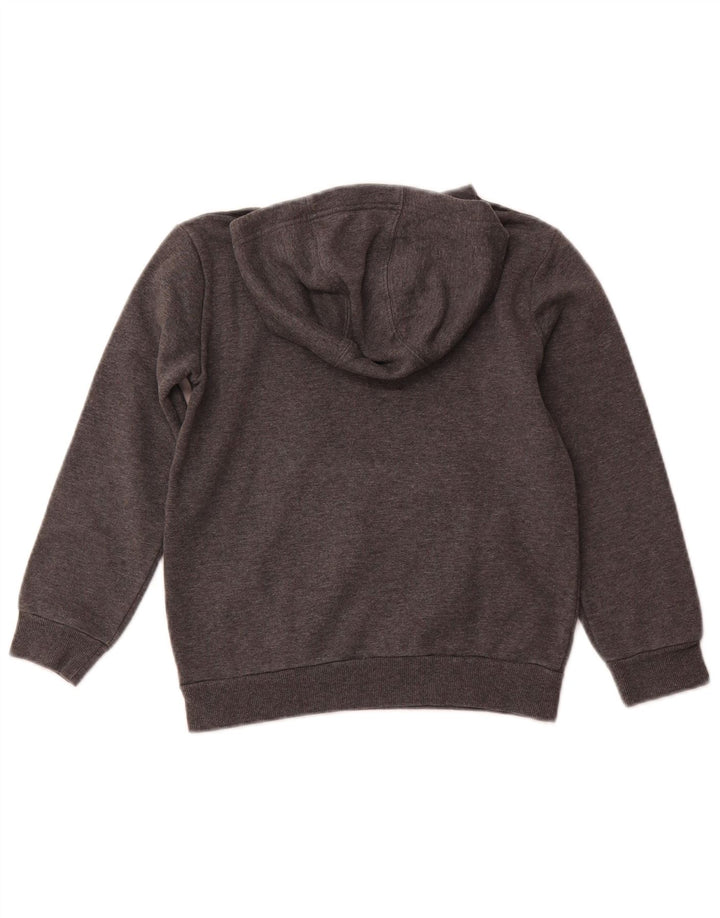 ADIDAS Kapuzenpullover mit Grafik für Jungen, 7–8 Jahre, graue Baumwolle