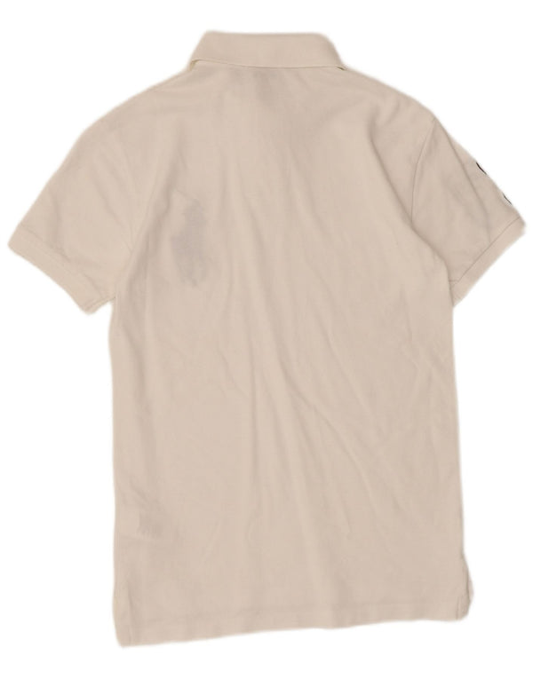 Polo Ralph Lauren Damen Graphic Slim Fit Poloshirt UK 10 Small Weiß