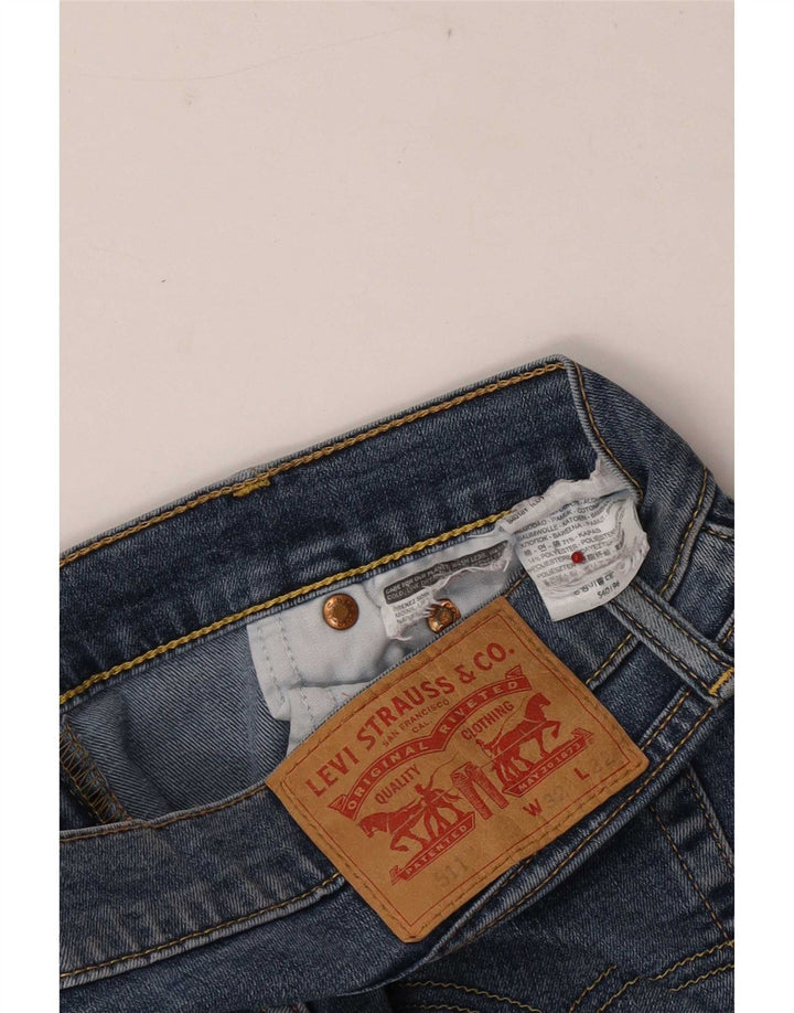 Levi's Herren 511 Slim Jeans W32 L29 Blaue Baumwolle