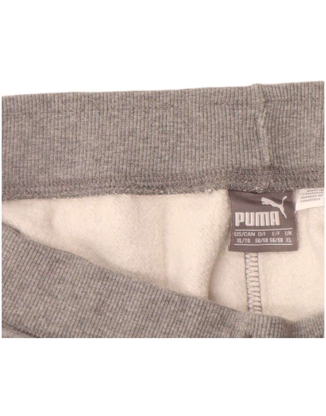 PUMA Herren-Trainingshose XL, graue Baumwolle