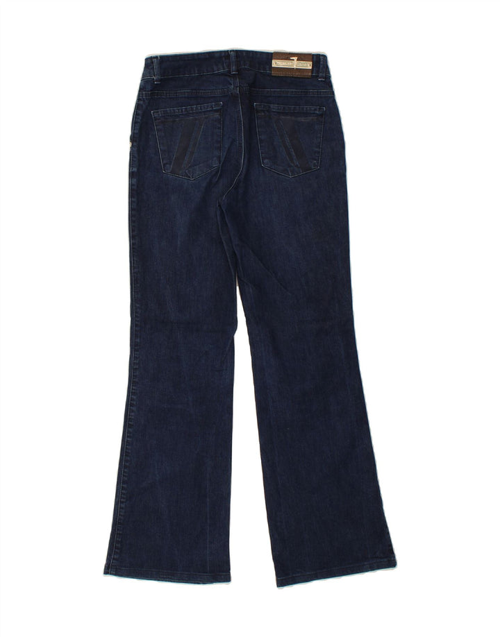 TRUSSARDI Womens Bootcut Jeans W29 L31 Navy Blue Cotton Vintage Trussardi and Second-Hand Trussardi from Messina Hembry 