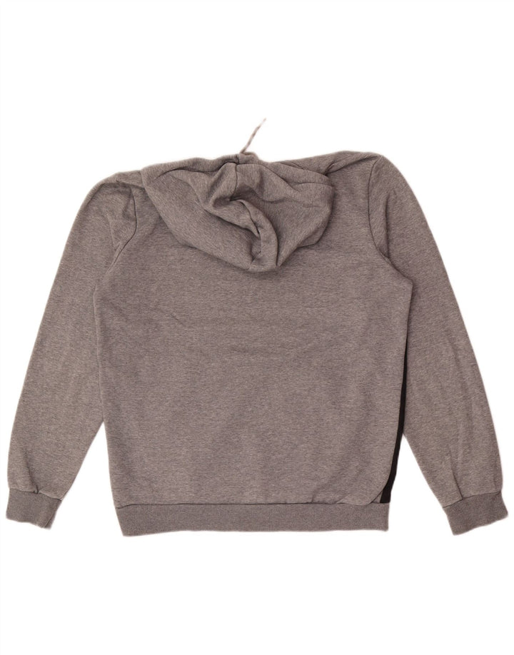 Puma Herren-Kapuzenpullover, klein, grau, Colourblock-Baumwolle