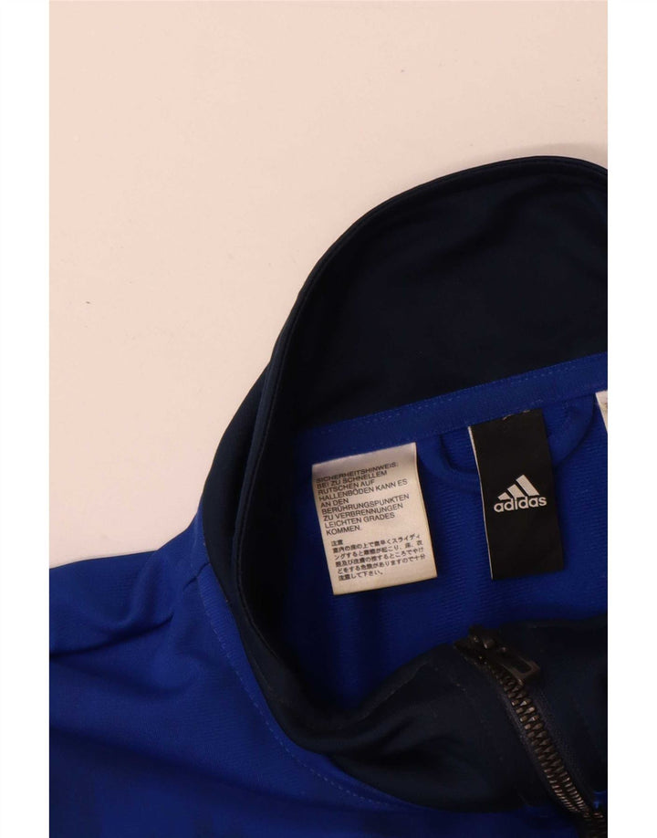 Adidas Herren-Trainingsanzug-Top-Jacke, groß, Marineblau, Farbblock
