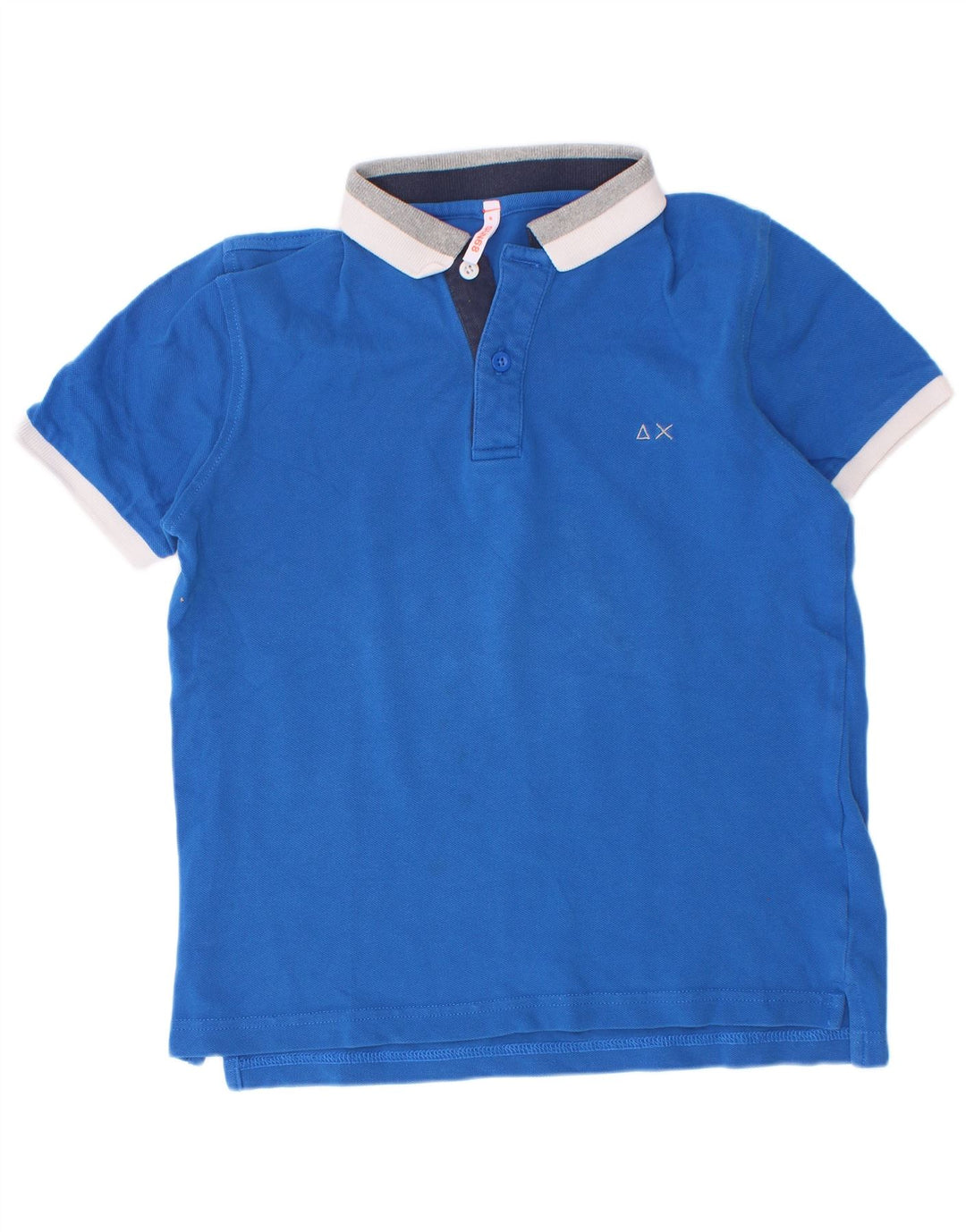 Sun68 Rugby-Poloshirt für Jungen, 5–6 Jahre, blaue Baumwolle