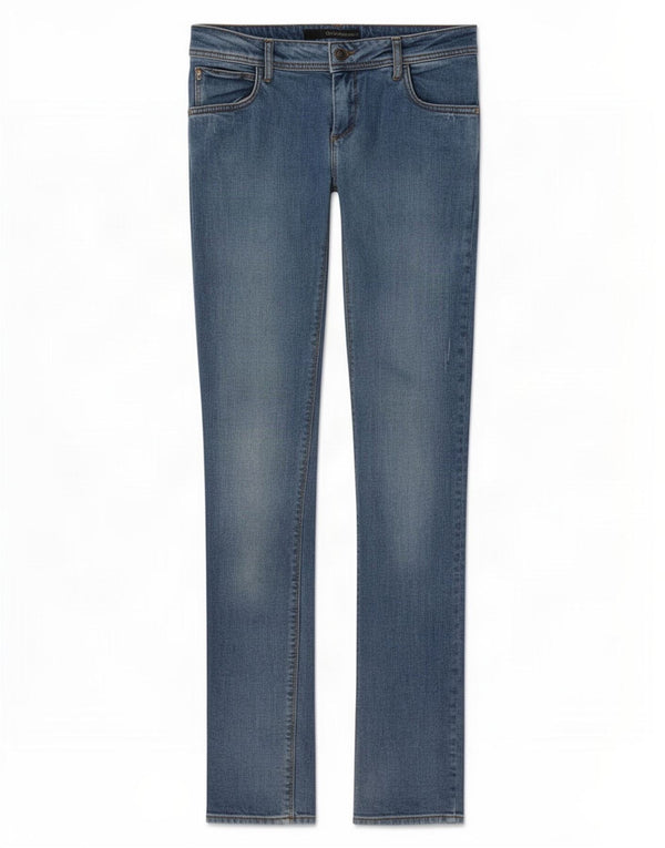 Calvin Klein Womens Slim Jeans W28 L32 Blue Cotton