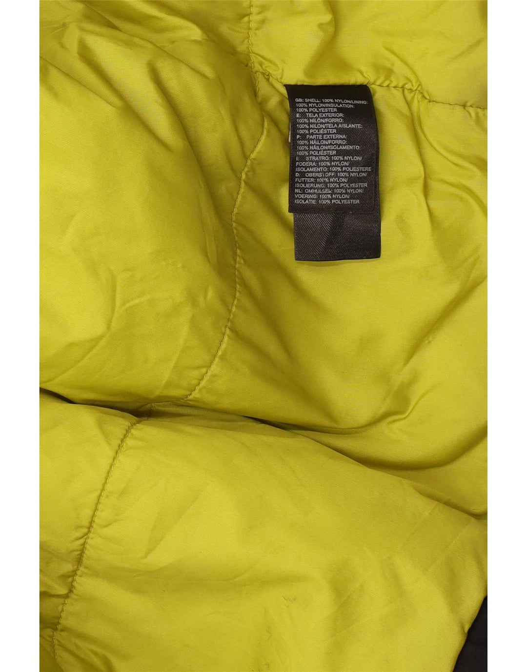 The North Face Herren-Windbreaker-Jacke UK 38 Mittelgraues Colourblock-Nylon