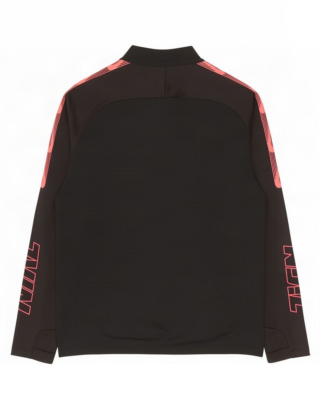 Nike Herren Dri Fit Pullover-Trainingsanzugoberteil mit Reißverschluss, Mittelschwarz, Farbblock