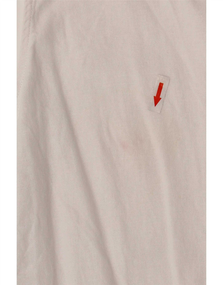 Marks & Spencer Damen Ärmelloses Basic-Kleid UK 12 Mittelweißes Leinen
