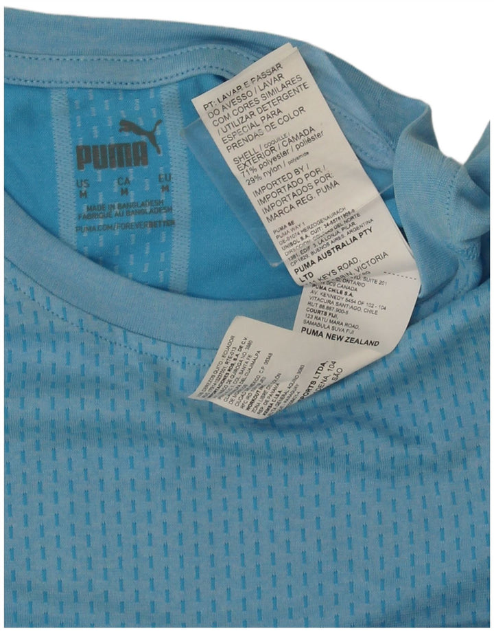 Puma Herren T-Shirt Top Mittelblaues Polyester