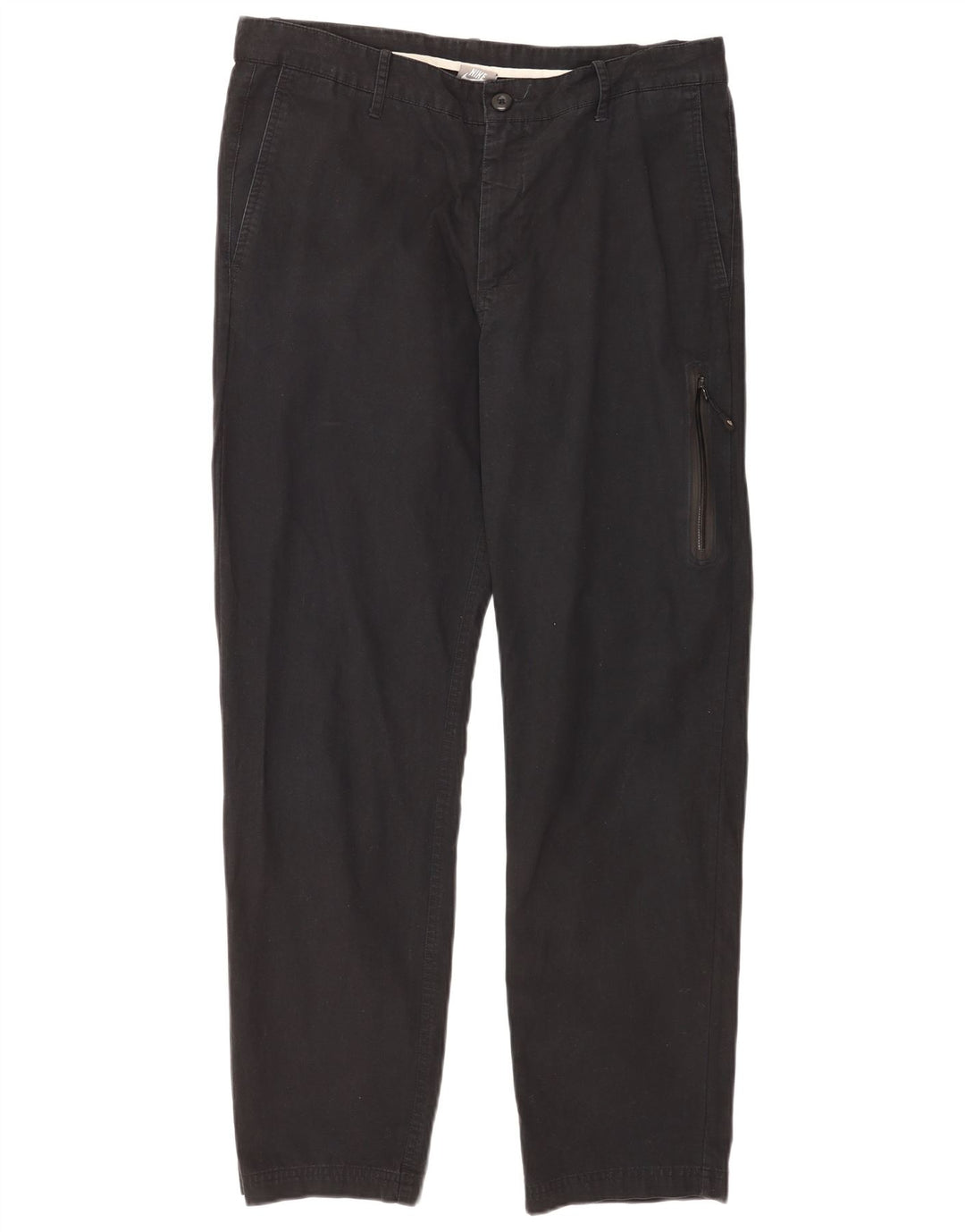Nike Herren Straight Cargo Hose W34 L30 Schwarze Baumwolle