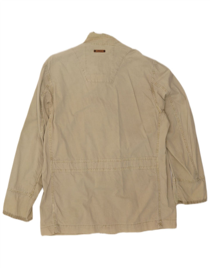 MARLBORO CLASSICS Herren-Utility-Jacke UK 42 XL Khaki Baumwolle