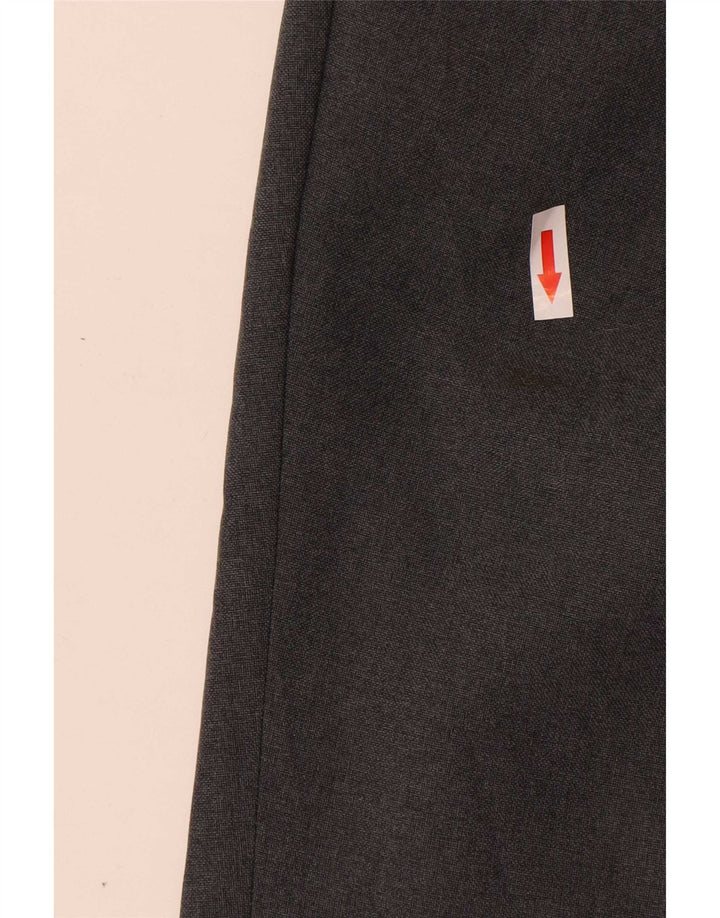 Farah Herren-Anzughose mit Pegged-Anzug, W38, L30, graues Polyester