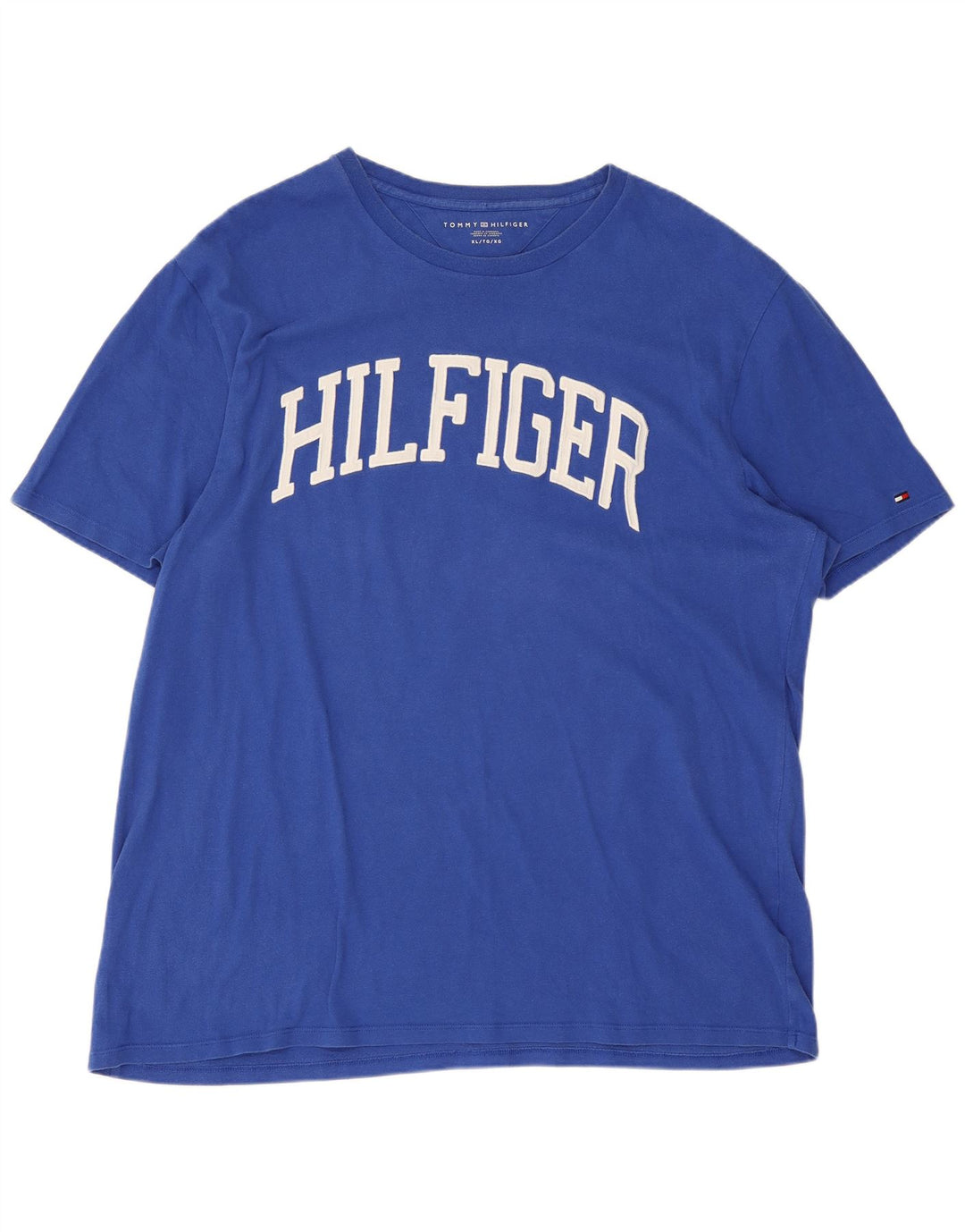 Tommy Hilfiger Herren T-Shirt mit Grafik, XL, Blau