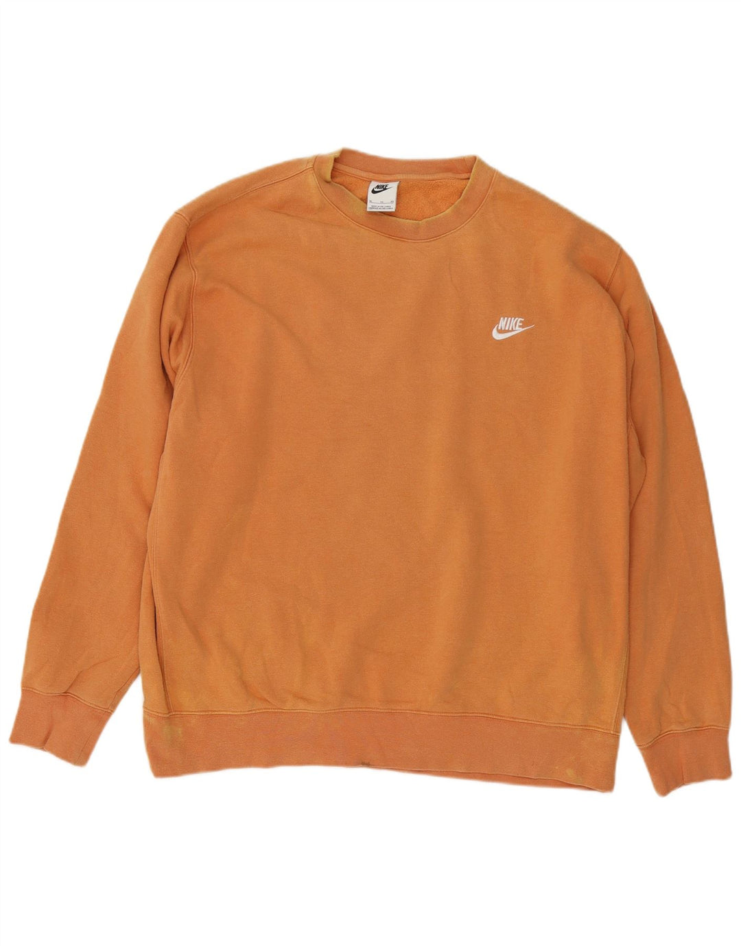 Nike Herren Sweatshirt Pullover XL Orange Baumwolle