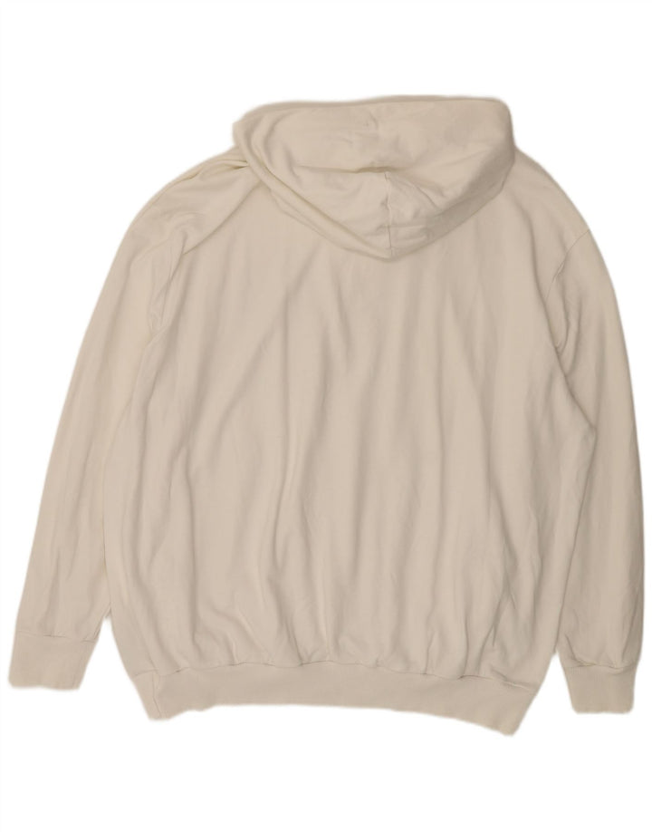 Calvin Klein Herren-Kapuzenpullover mit Grafik, 3XL, cremefarbene Baumwolle