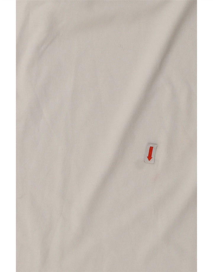 ADIDAS Herren Grafik T-Shirt Top Small Weiße Baumwolle