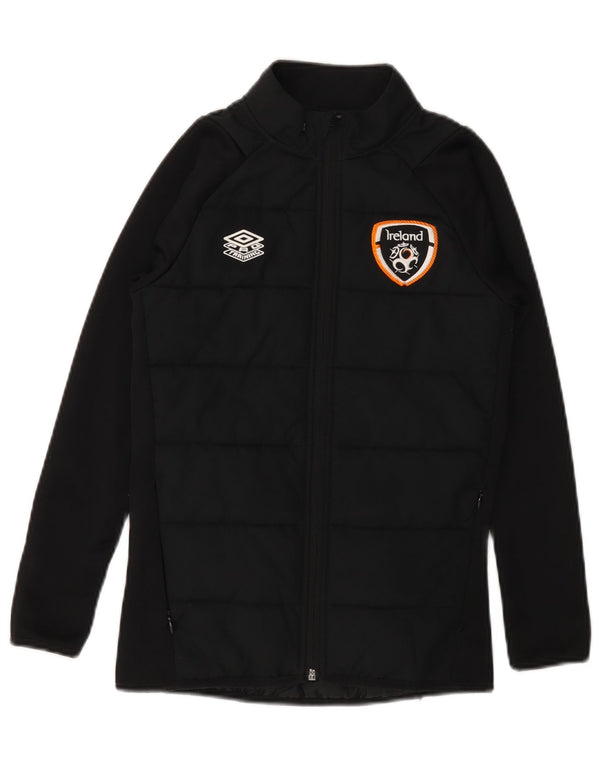 UMBRO Mädchen Ireland Wattierte Jacke, 8–9 Jahre, Größe S, Schwarz, Polyester