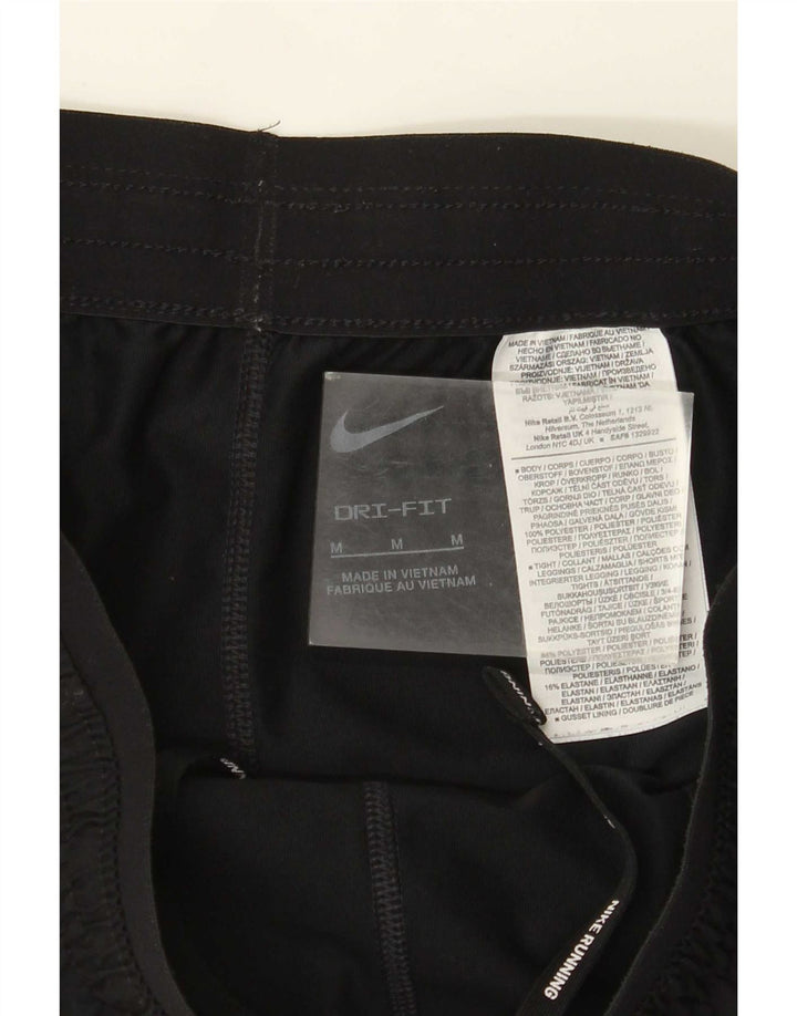 Nike Damen Dri Fit Sport Shorts UK 12 Medium Schwarz Polyester