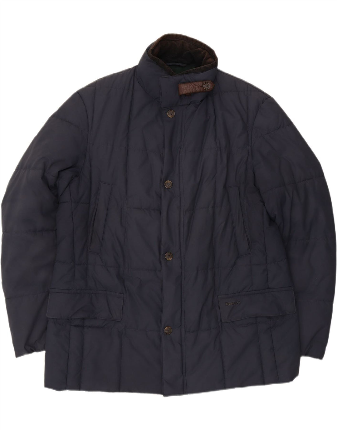 Barbour Herren gepolsterte Jacke UK 42 XL Marineblau Polyester