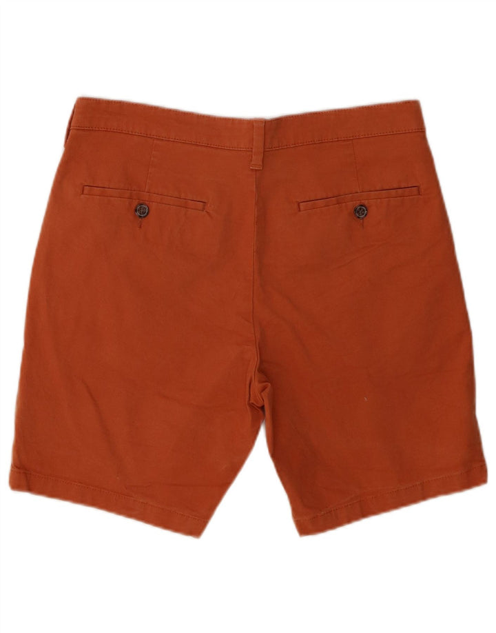Marks & Spencer Herren Chinoshorts W30 Mittelorange Baumwolle