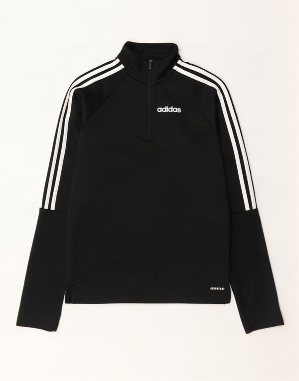 Adidas Herren Aeroready Zip Neck Pullover Trainingsanzug Top XS Schwarz Polyester
